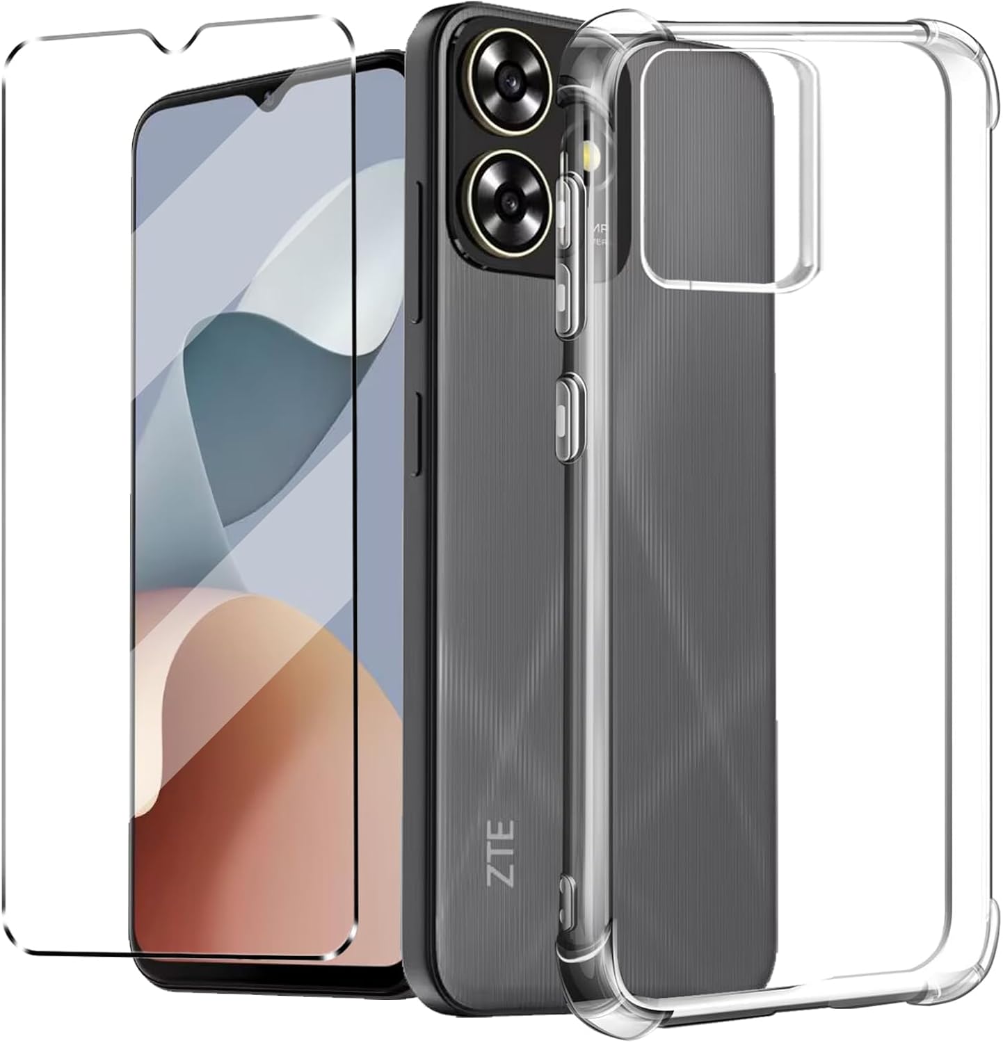 Prozirna maskica + zaštitno staklo za ZTE Blade A73