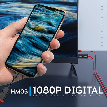NEWTOP HM05 HDMI zrcalni adapter TV/Monitor/Projektor – Full HD 1080p, USB, MHL za iOS i Android
