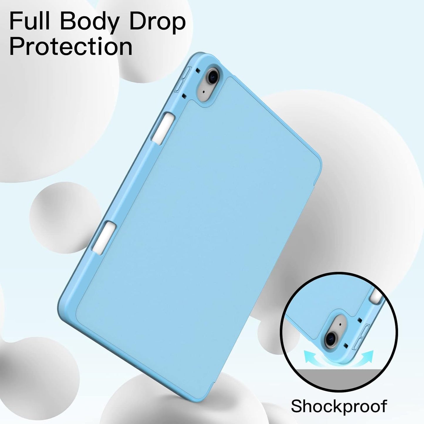 Ovitek ''JETech'' za iPad Air 11" M2 (2024), iPad Air 5/4 (2022/2020 5./4. gen.10,9") z držalom za svinčnik