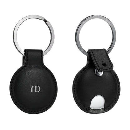 Nereides PU usnjen ovitek za Airtag, črna