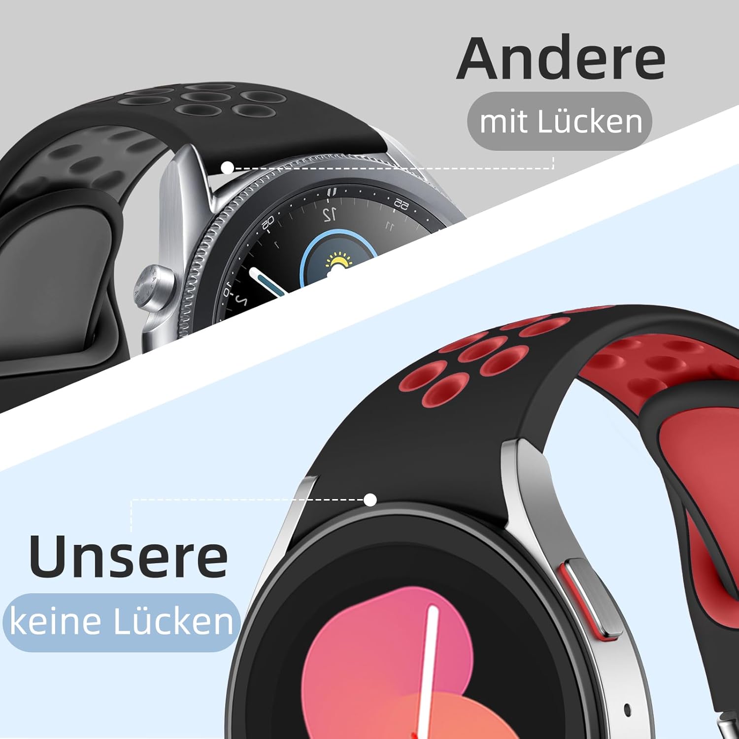 Pašček za uro Samsung Galaxy Watch 7/6/5/4 40 mm 44 mm/Watch 5 Pro 45 mm/Watch 6 Classic 43 mm 47 mm/Watch 4 Classic 42 