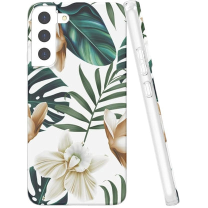 Ovitek "marble flower" za Samsung Galaxy S23, bela – Infostyle