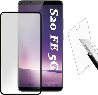 Zaščitno steklo s črno obrobo za Samsung Galaxy S20 Fe – Infostyle