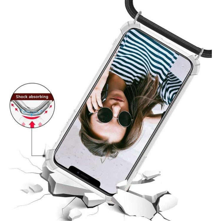Ovitek za telefon ''Big Cousin'' Honor 10 Lite z vrvico, prozoren – Infostyle