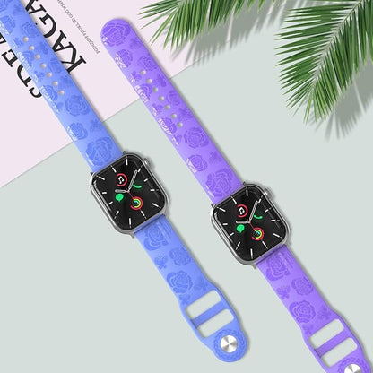 HALLEAST "Flower" strap for Apple Watch 38/40/41 mm - blue