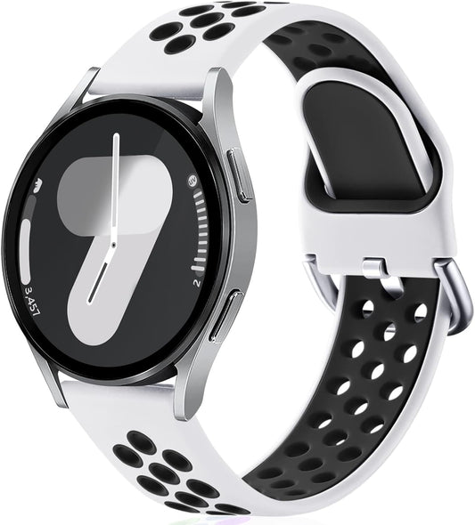 Športni silikonski pašček Upeak za Samsung Galaxy Watch 7/6/5/4/Watch 5 Pro/Watch 6 Classic – zračen in udoben