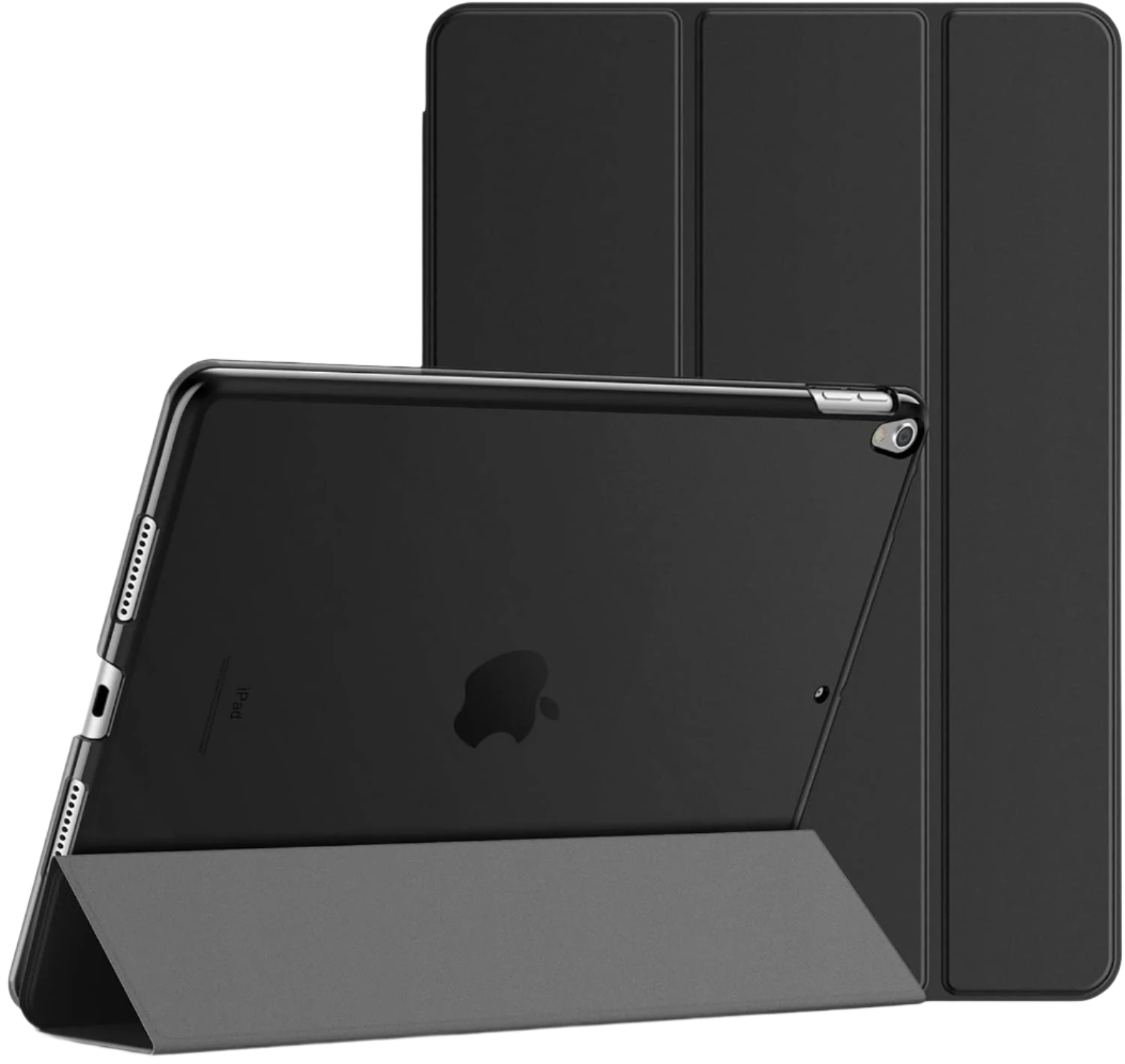Preklopna torbica "JETech" za tablični računalnik Apple iPad Air 3 (2019) / Pro 10.5" (2017) – Črna / PC + mikrovlakna