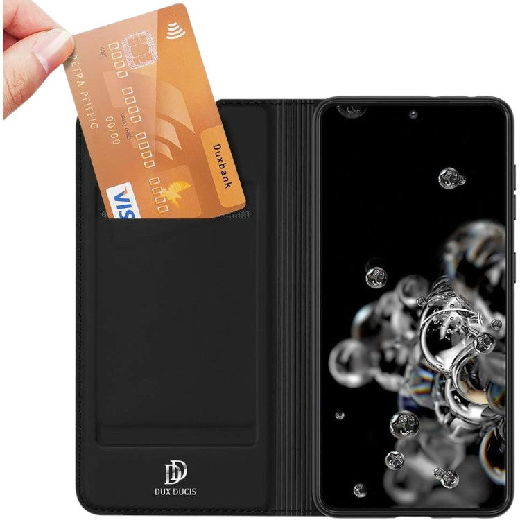 Preklopna torbica za telefon Samsung Galaxy S21 Ultra, črna – Dux Ducis