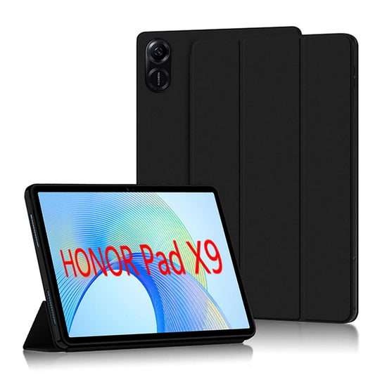 GIOPUEY futrola za Honor Pad X9 – preklopna futrola sa stalkom i silikonskom zaštitom, crna