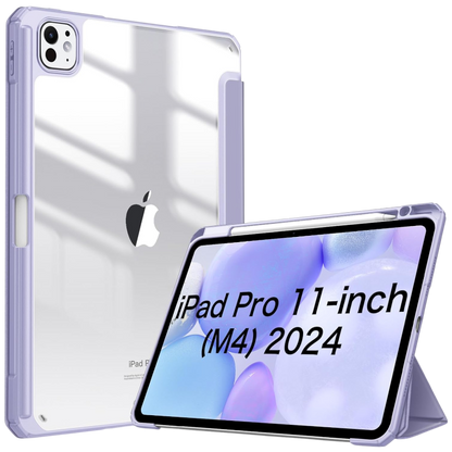 Preklopna torbica za iPad Pro 11'' M4 2024 z držalom za svinčnik – JETech – Vijolična