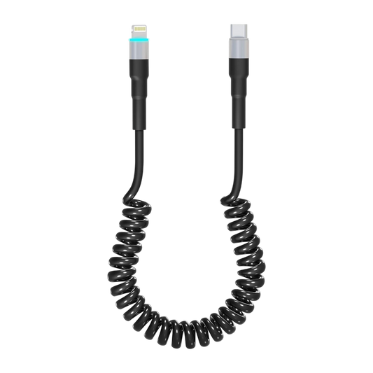 Polnilni in podatkovni kabel USB C v Lightning 0.4m, siva – Infostyle – Siva