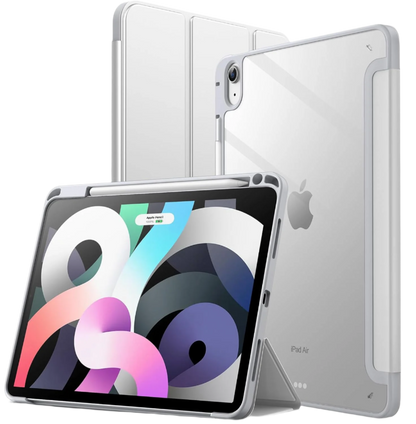 Ovitek ''JETech'' za iPad Air 11" M2 (2024), iPad Air 5/4 (2022/2020 5./4. gen.10,9") z držalom za svinčnik – Siva / Pol