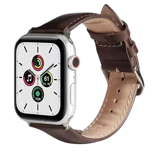 Pašček za Apple Watch 42/44/45/49mm, rjava – Beline – Rjava