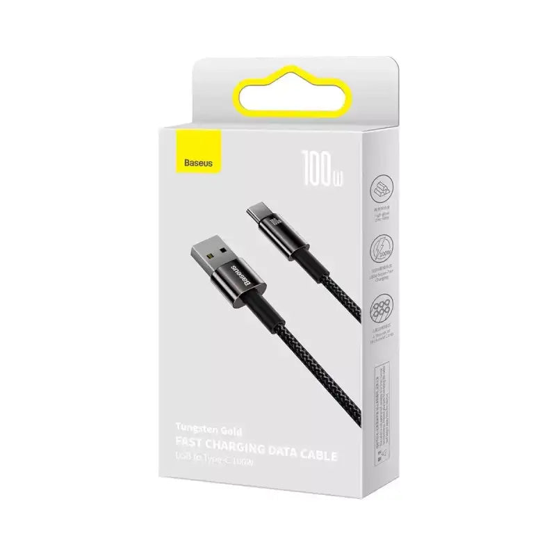 Kabel "Baseus Tungsten" USB - USB-C 1,0 m 100W