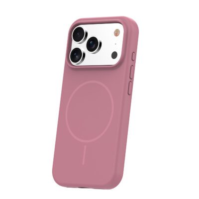 Ovitek za iPhone 17 Pro / 18 Pro, silikonski MagSafe – roza
