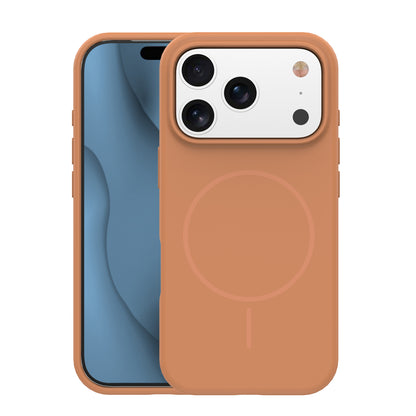 Ovitek za iPhone 17 Pro / 18 Pro, silikonski MagSafe, karamelen