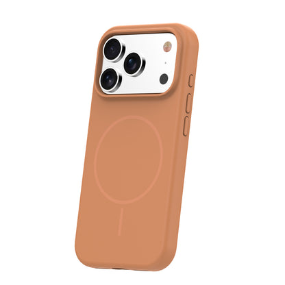 Ovitek za iPhone 17 Pro / 18 Pro, silikonski MagSafe, karamelen