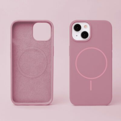 Ovitek za iPhone 17 Pro / 18 Pro, silikonski MagSafe – roza