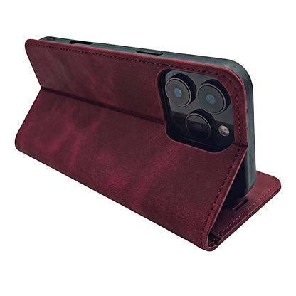 Preklopna torbica za Honor 600 / 600 Pro, semiš – kostanjeva