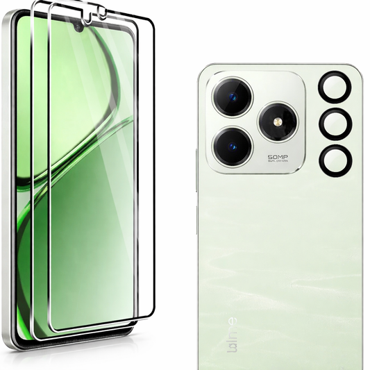 Protective glass + camera protection for Realme C63 – 2+1 set, tempered glass