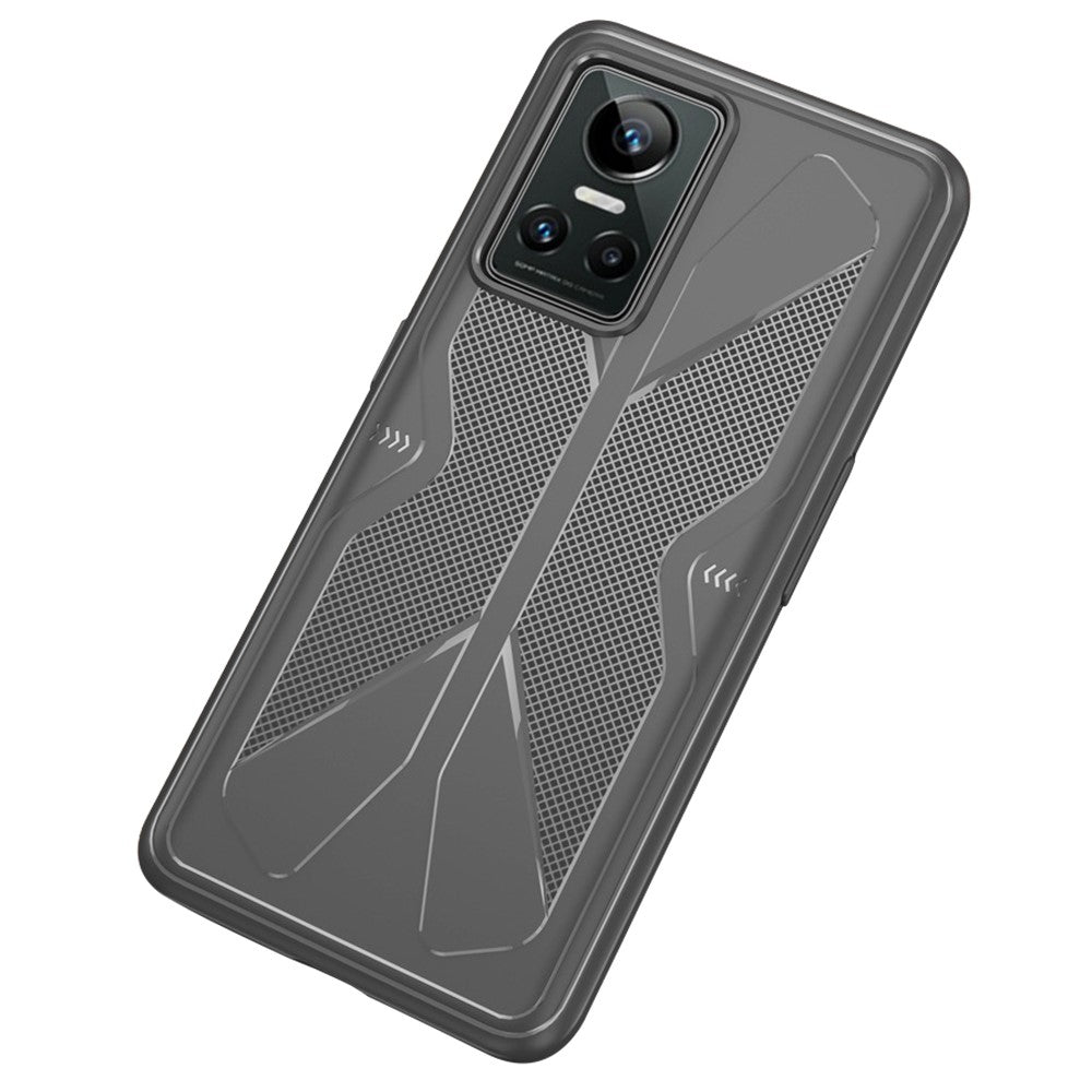 Case + 2 screen protectors for Realme GT Neo 3 - black