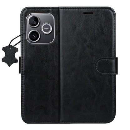 Leather Flip Wallet Case for Honor 600 Lite, Smart Luxe – Black