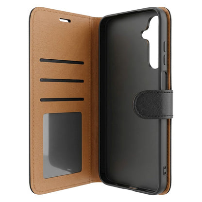Leather Flip Wallet Case for Honor 600 Lite, Smart Luxe – Black