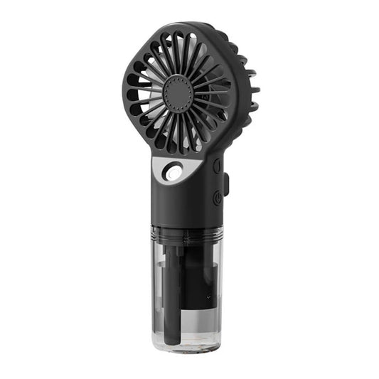 Techsuit G10 prijenosni mini ventilator s ovlaživačem – ručni, USB-C, crni, 4 brzine
