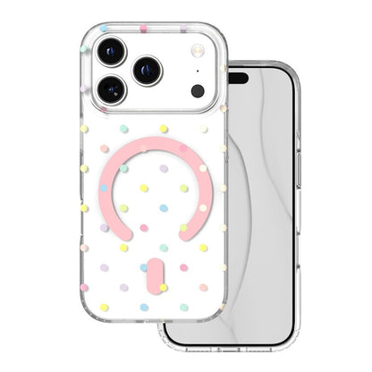 Maska za iPhone 17 Pro / 18 Pro, Bubble Dots MagSafe – bijela