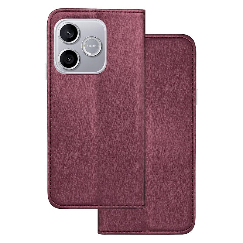 Flip cover for Honor 600 Lite, Magnetic – burgundy
