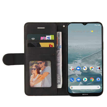 Preklopna torbica za Nokia G10 / G20 iz umetnega usnja – črna