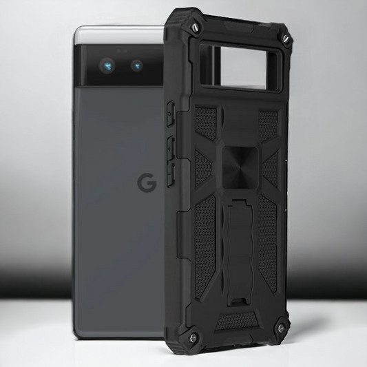 Silikonski ovitek "Blazor" za Google Pixel 6 - Črna – Infostyle – Črna / PC + TPU silikon