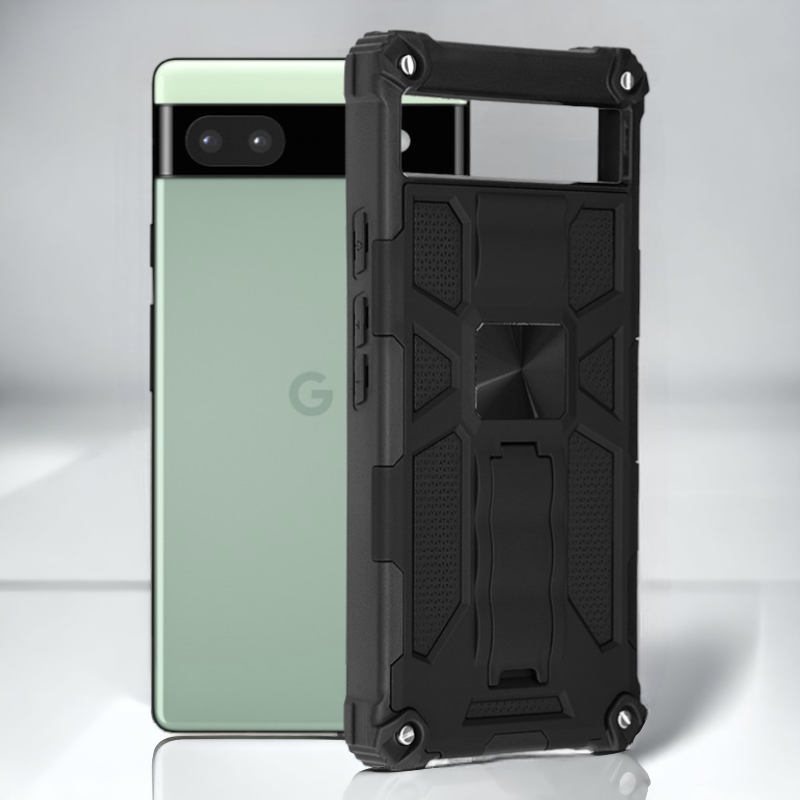 Silikonski ovitek "Blazor" za Google Pixel 6a - Črna – Infostyle – Črna / PC + TPU silikon