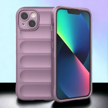 Silikonski ovitek "Valovi" za iPhone 12 – Infostyle – Temno rdeča / TPU silikon