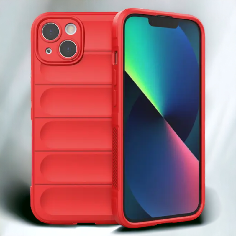 Silikonski ovitek "Valovi" za iPhone 12 – Infostyle – Temno zelena / TPU silikon