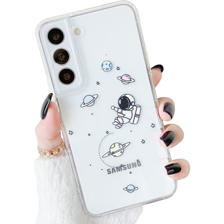 Ovitek za telefon "Astronaut Hug" Samsung Galaxy S21 FE 5G – Infostyle – Prozorna / PC + TPU silikon
