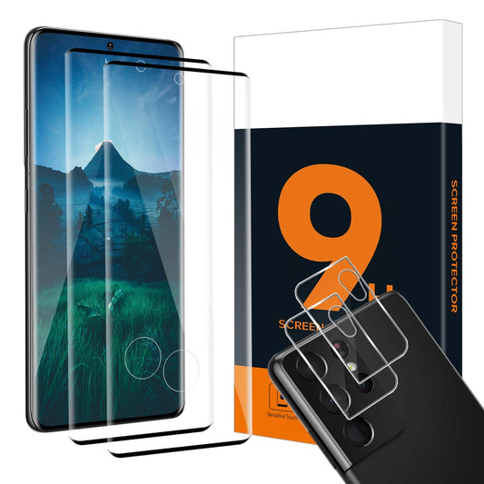 Zašèitno steklo + zašèita kamere za Samsung Galaxy S21 Ultra