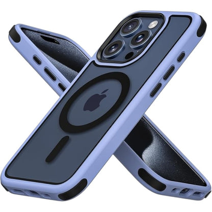 Ovitek "hibridni magnetic" za iPhone 15 Pro Max, modra – MobNano