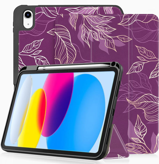 iPad 10 Case (10.9", 10th Generation 2022) - Gold Purple