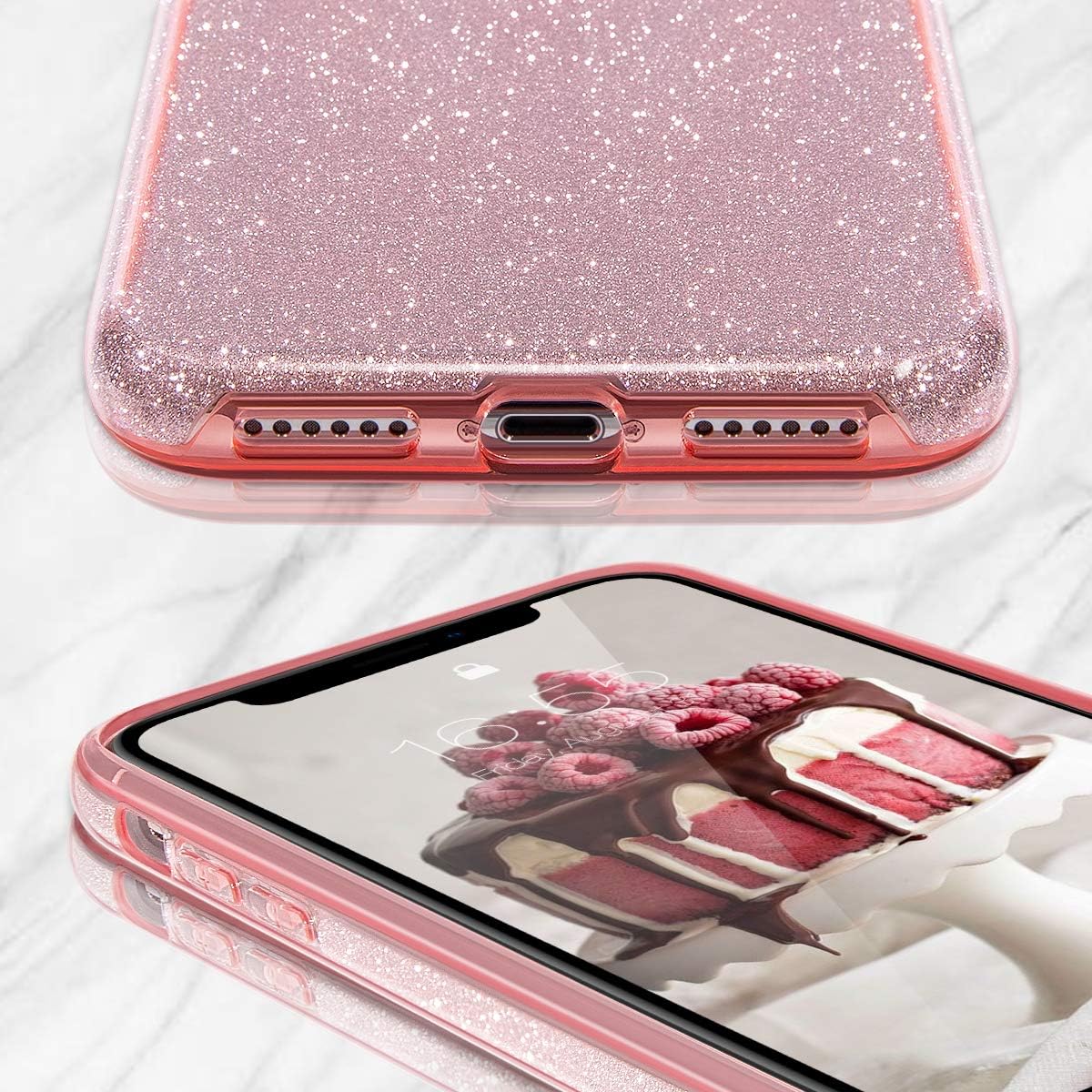 Ovitek za telefon ''Glitter'' iPhone 11, roza – MATEPROX