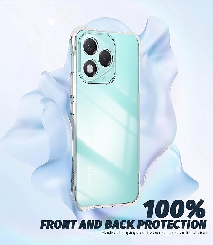 NEWZEROL TPU Case for Honor 400 Lite 5G – Clear, with Camera Protection, Shockproof