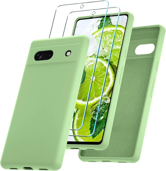 Ovitek za Google Pixel 8 + 2 zaščitni stekli – zelena