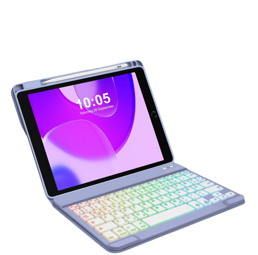 Ovitek "GOOJODOQ" z osvetljeno tipkovnico za iPad 9/8/7 10.2''