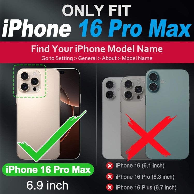 Preklopna torbica za telefon ''Shieldon'' iPhone 16 Pro Max