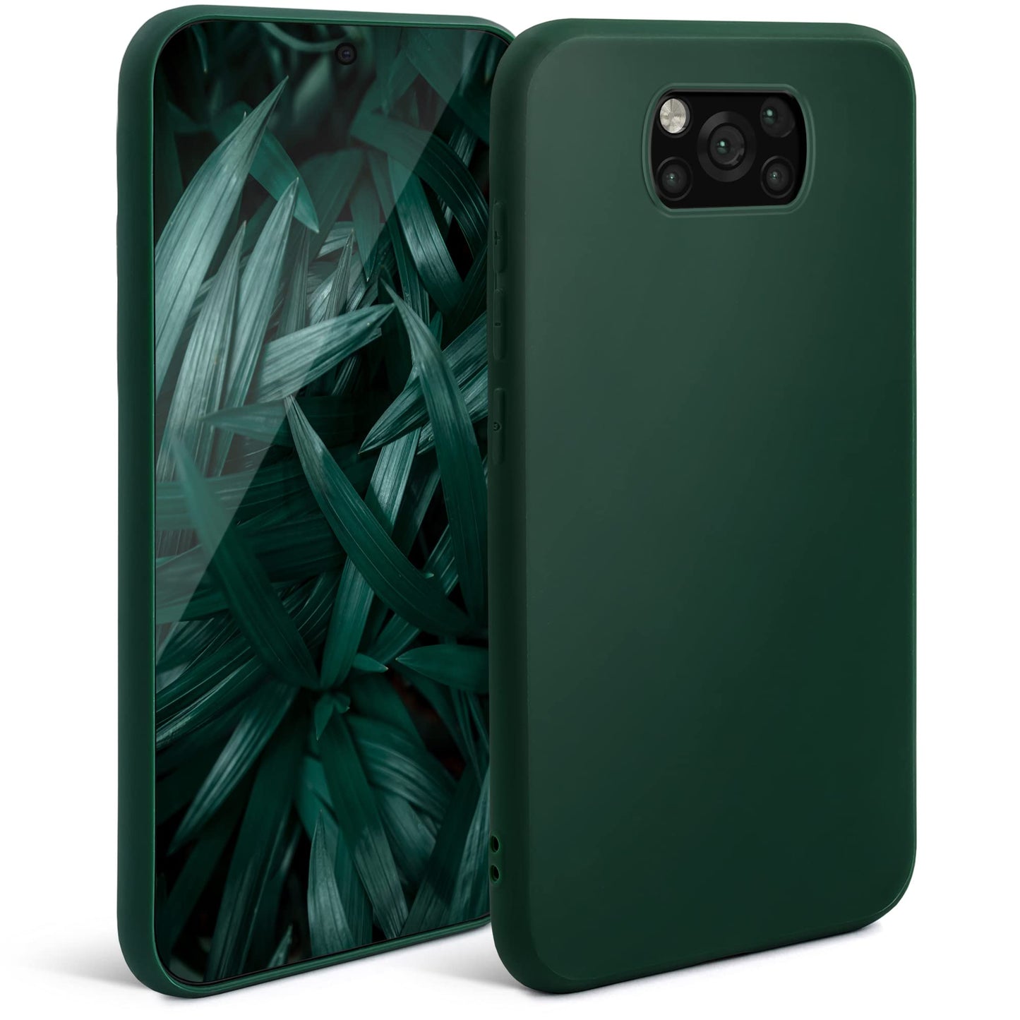 silikonski ovitek moozy za xiaomi poco x3 pro x3 nfc zelena