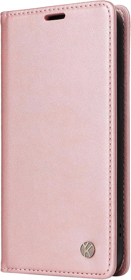 Preklopna torbica za Samsung Galaxy S22 Ultra + zaščitna folija – roza