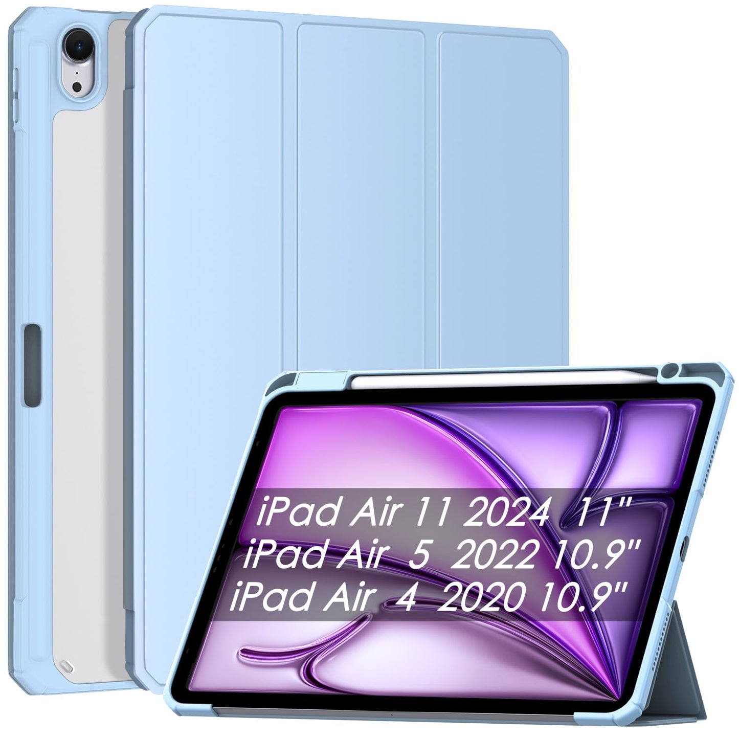 patamiyar ovitek za ipad air 11 m3 m2 z drzalom za svincnik modra