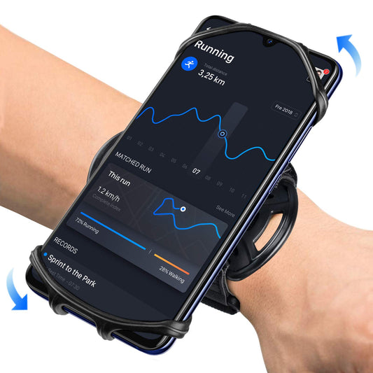 hlomom sportni trak armband za telefon crna