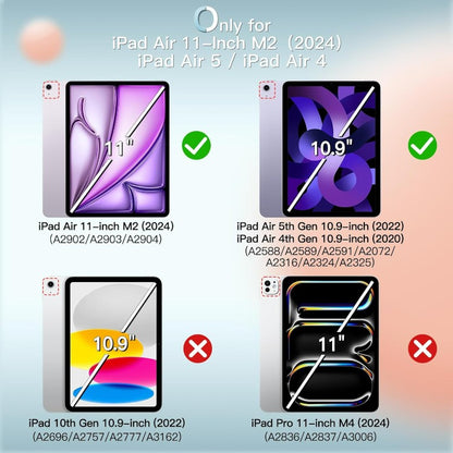 Ovitek za iPad Air 11" M2 (2024), iPad Air 5/4 (10,9 ", Modell 2022/2020), črna – JETech