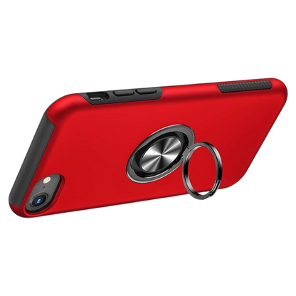 Ovitek "ring stojalo" za iPhone SE/7/8, rdeča – AOUIA